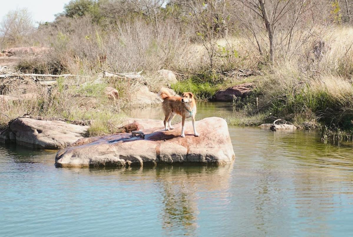 Lazo House - Riverfront With Overlooking Llano River Extérieur photo